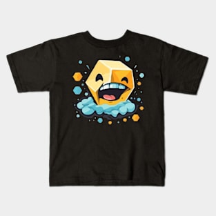 Hexagon LAughing character Kids T-Shirt